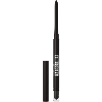 Автоматический гелевый карандаш для глаз Maybelline New York Tattoo Liner 0,28 гр Pitch Black Автоматический гелевый карандаш для глаз Maybelline New York Tattoo Liner 0,28 гр Pitch Black