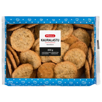 Овсяное печенье Pirkka kauralastu 400 гр Овсяное печенье Pirkka kauralastu 400 гр