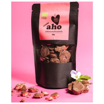 Клубника в шоколадной глазури 45 гр, органические конфеты