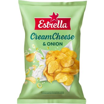 Чипсы Estrella Cream Cheese & Onion 275 гр