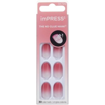 Накладные ногти Kiss imPress Color Ombre - Beat The Heat 30 шт