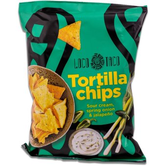 Тортилья чипсы со сметаной и халапеньо 150 гр Тортилья чипсы со сметаной и халапеньо 150 гр