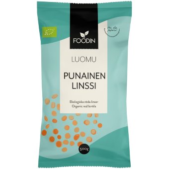 Красная чечевица Foodin органическая 500 гр