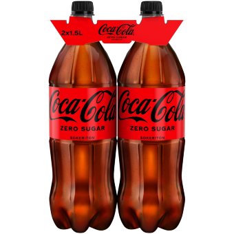 Безалкогольный напиток Coca-Cola Zero Sugar (уп 2 шт) 1,5 л