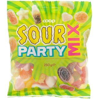 Ассорти конфет с кислинкой Coop Sour Party Mix 250 гр