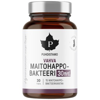 Молочнокислые бактерии Puhdistamo Vahva 30 млрд. 30 капсул