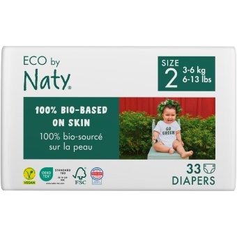 Подгузники Nature Baby Care Naty Mini 2 с липкой лентой 33 шт/уп