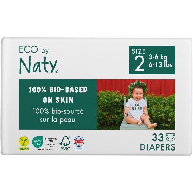 Подгузники Nature Baby Care Naty Mini 2 с липкой лентой 33 шт/уп Подгузники Nature Baby Care Naty Mini 2 с липкой лентой 33 шт/уп