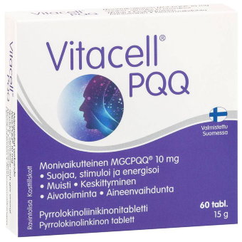 Витамины для улучшения памяти Vitacell PQQ 60 капсул Hankintatukku Витамины для улучшения памяти Vitacell PQQ 60 капсул Hankintatukku