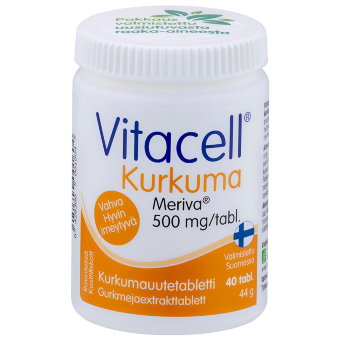 Витамины с куркумой для иммунитета Vitacell Kurkuma 40 таблеток Hankintatukku