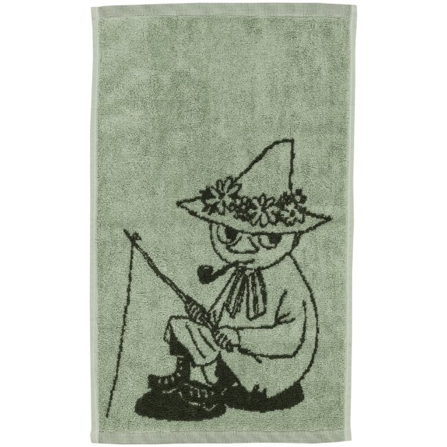 Ручное полотенце Moomin Arabia Muumi 30x50 см Nuuskamuikkunen зеленое GOTS Ручное полотенце Moomin Arabia Muumi 30x50 см Nuuskamuikkunen зеленое GOTS
