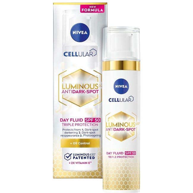 Дневной флюид от темных пятен NIVEA Cellular Luminous 630 SPF 50 40 мл