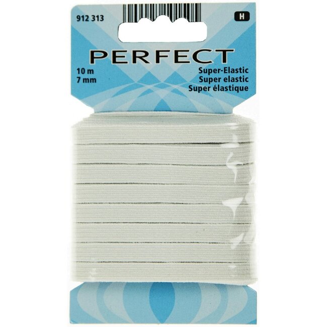 Резинка Perfect белая 7 мм 10 м/упаковка Резинка Perfect белая 7 мм 10 м/упаковка