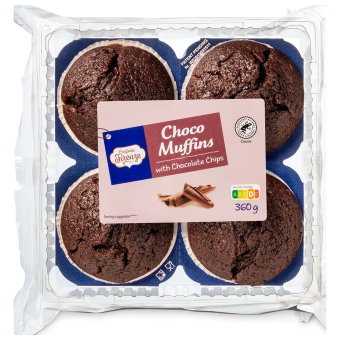 Маффины шоколадные Confiserie Firenze Muffins 4 шт, 360 гр Маффины шоколадные Confiserie Firenze Muffins 4 шт, 360 гр