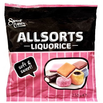 Лакричные конфеты ассорти Sweet Corner 230 гр