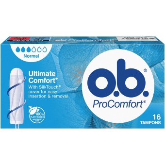 Тампоны OB 3 ProComfort Normal 16 шт Тампоны OB 3 ProComfort Normal 16 шт