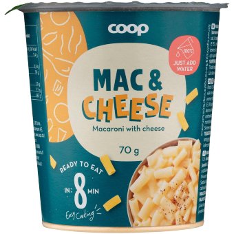 Паста с сыром Coop Mac and Cheese 70 гр Паста с сыром Coop Mac and Cheese 70 гр
