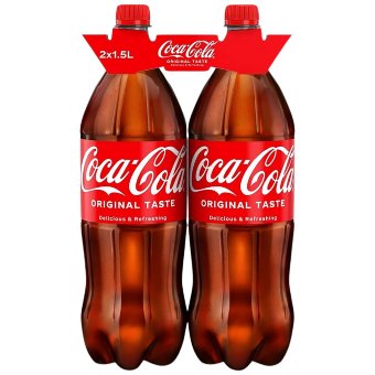 Газированный напиток Coca-Cola Original Taste (уп 2 шт) 1,5 л