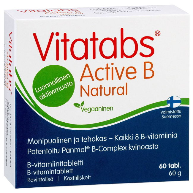 Витамины Vitatabs Active B Natural 60 таблеток Hankintatukku