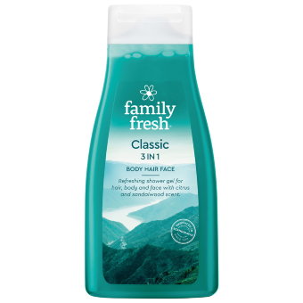 Гель для душа (лимон и сандал) Family Fresh Classic 3 in 1 500 мл