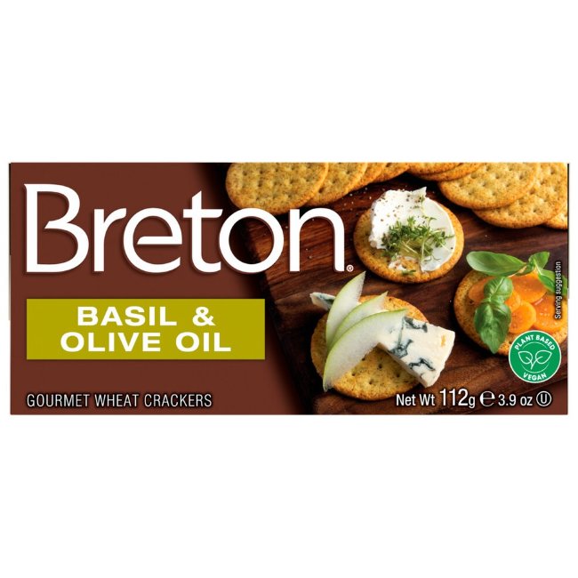 Сэндвич-печенье (базилик и оливковое масло) Breton 112 гр