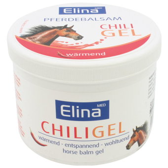 Лошадиный бальзам разогревающий с чили Elina 500 мл Лошадиный бальзам разогревающий с чили Elina 500 мл
