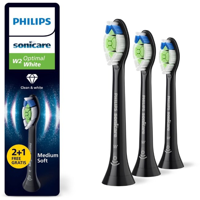 Насадки для зубной щетки Philips Sonicare Optimal White 2+1 шт HX6063/88 Насадки для зубной щетки Philips Sonicare Optimal White 2+1 шт HX6063/88