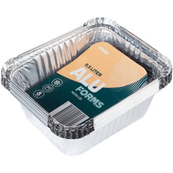 Алюминиевая форма для запекания Coop 0,5л 8шт Алюминиевая форма для запекания Coop 0,5л 8шт