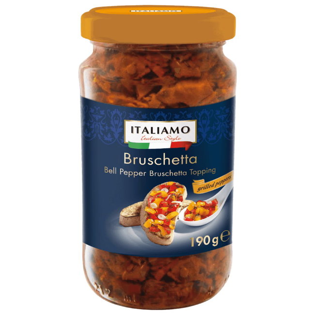 Брускетта ITALIAMO с жареным перцем 190/400 гр Брускетта ITALIAMO с жареным перцем 190/400 гр