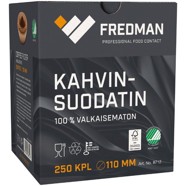 Фильтры для кофе Fredman 110 мм x 250 шт/уп