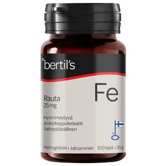 Витамины с железом Bertil's Kelasin Fe 25 мг 100 шт Витамины с железом Bertil's Kelasin Fe 25 мг 100 шт