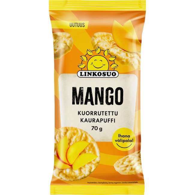 Кукурузные галеты с манговой глазурью Linkosuo 70 гр