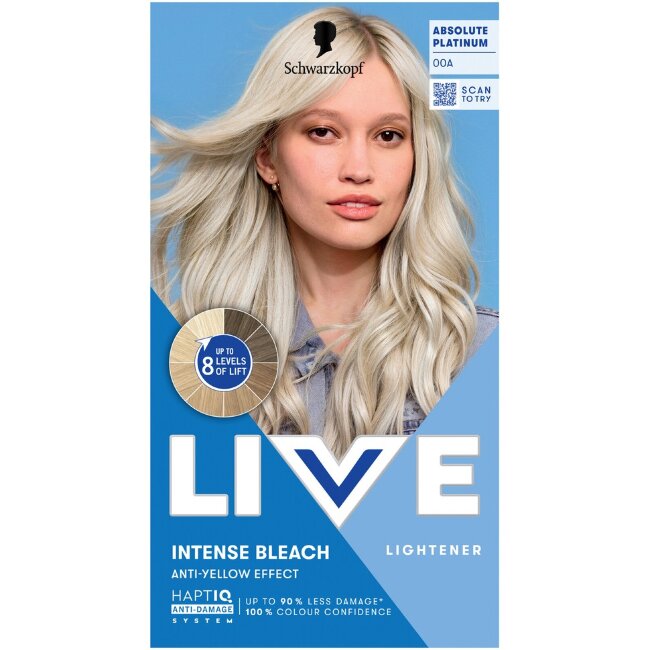 Осветляющая краска для волос Schwarzkopf LIVE 00A Absolute Platinum Осветляющая краска для волос Schwarzkopf LIVE 00A Absolute Platinum