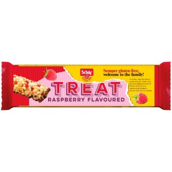 Безглютеновый зерновой батончик Schär Treat с малиной, яблоком и шоколадом 22 гр