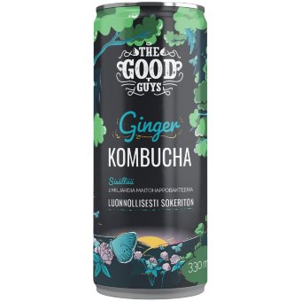 Безсахарный Имбирный комбуча The Good Guys 330 мл
