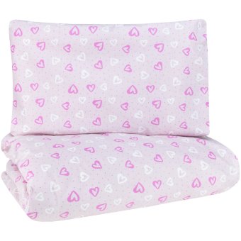 Детский комплект постельного белья Ciraf Pretty 120x160 см, светло-розовый