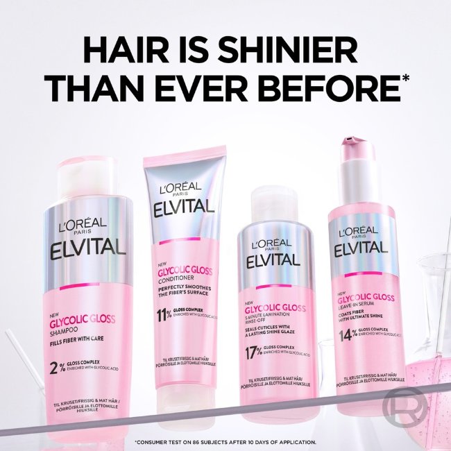 Шампунь L'Oréal Paris Elvital Glycolic Gloss для тусклых волос 200 мл