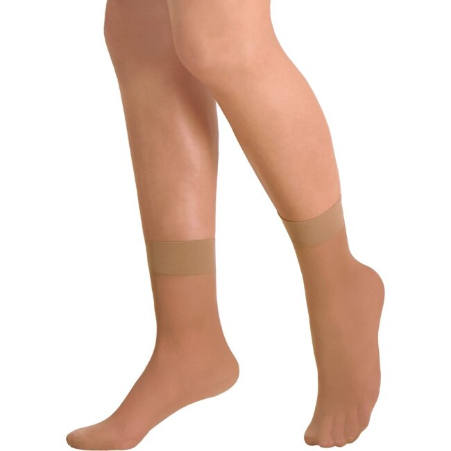 Женские носки до щиколотки Norlyn comfy 2 пары 20 den Powder, размер 36-41
