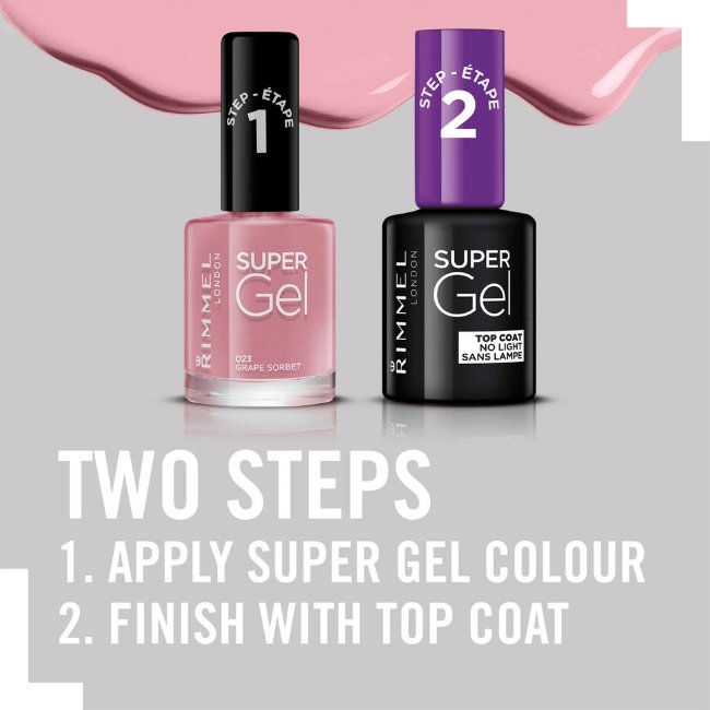 Гель-лак для ногтей Rimmel Super Gel 12 мл 023 Grape Sorbet