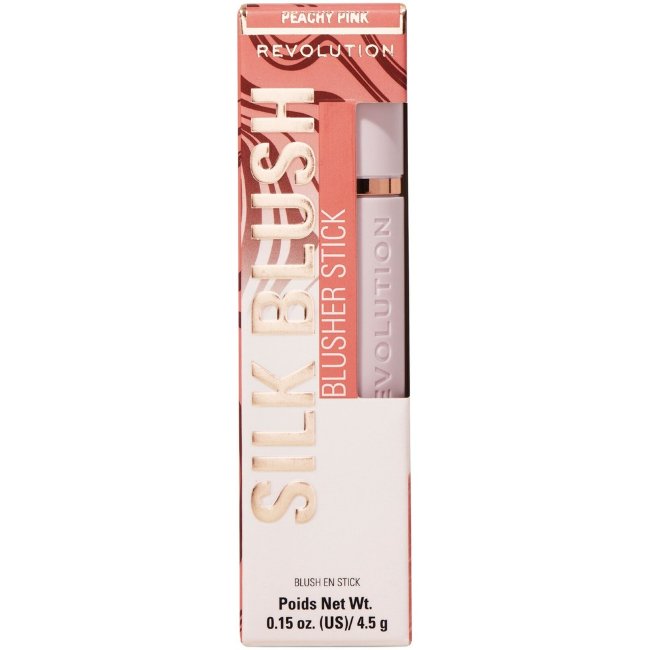 Пудровый стик для щек Makeup Revolution Skin Silk Marble 4,5 гр Peachy Pink