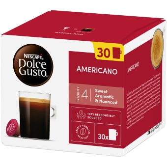 Капсулы для капсульной кофемашины Nescafé Dolce Gusto Americano 30 шт / 255 гр