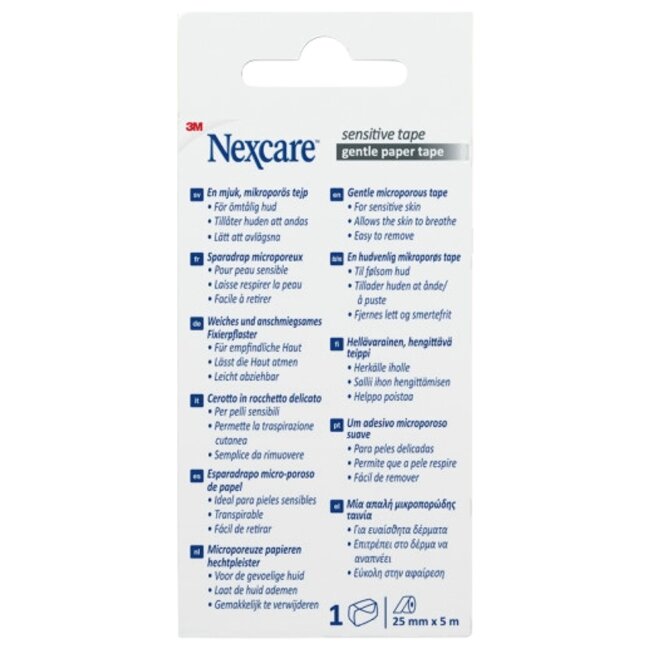 Медицинская лента Nexcare™ Sensitive 25 мм x 5 м, 1 рулон