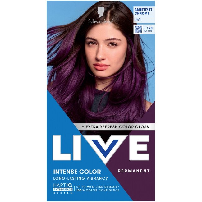 Краска для волос Schwarzkopf LIVE U69 Amethyst Chrome Краска для волос Schwarzkopf LIVE U69 Amethyst Chrome