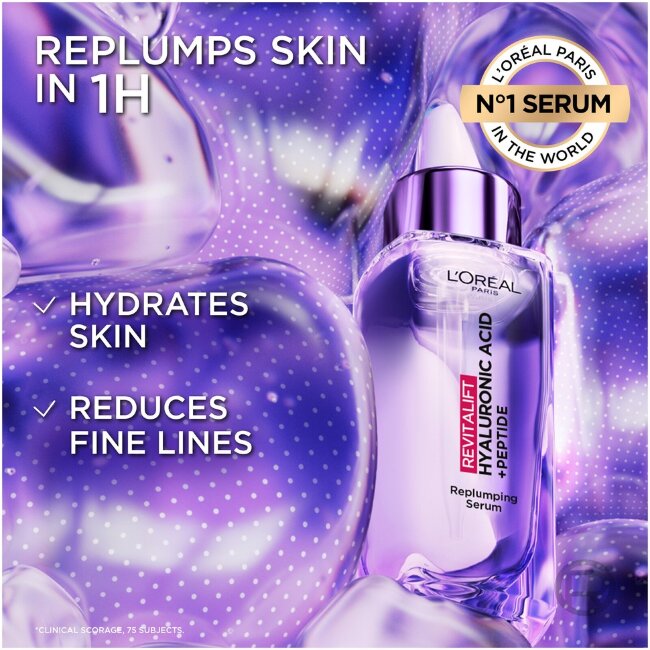 Сыворотка L'Oréal Paris Revitalift Filler с 1,5% чистой гиалуроновой кислотой против морщин 30 мл Сыворотка L'Oréal Paris Revitalift Filler с 1,5% чистой гиалуроновой кислотой против морщин 30 мл