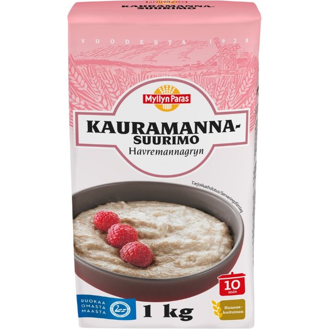 Крупа овсяная манная Myllyn Paras 1 кг
