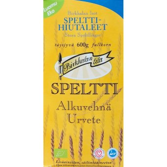 Цельнозерновые крупные хлопья из полбы Birkkalan 600 гр