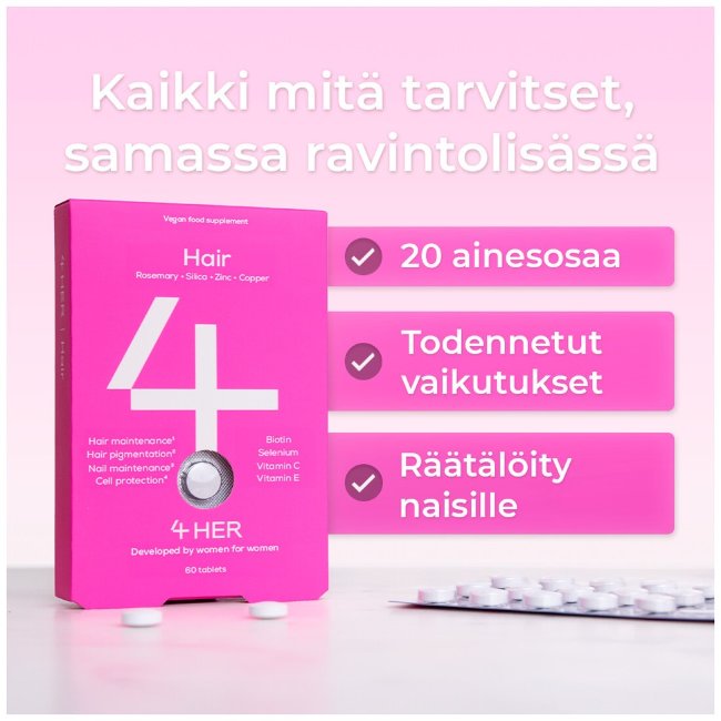 Витамины для поддержания здоровья и цвета женских волос​ 4Her Hair 60 шт