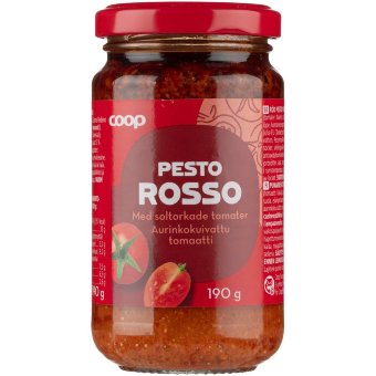 Соус томатный Pesto Rosso Coop 190 гр Соус томатный Pesto Rosso Coop 190 гр