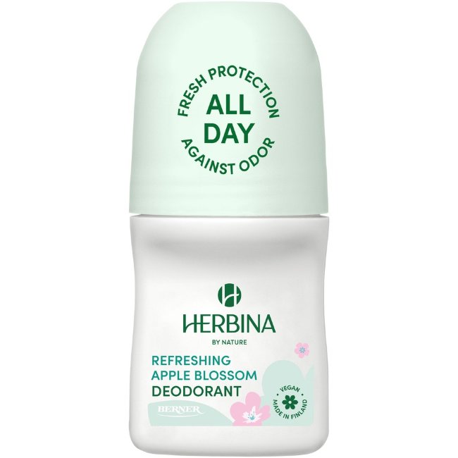 Дезодорант-ролл Herbina 50 мл с освежающим ароматом цветков яблони