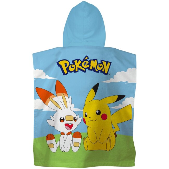 Детский полотенце-пончо Pokemon многоцветное